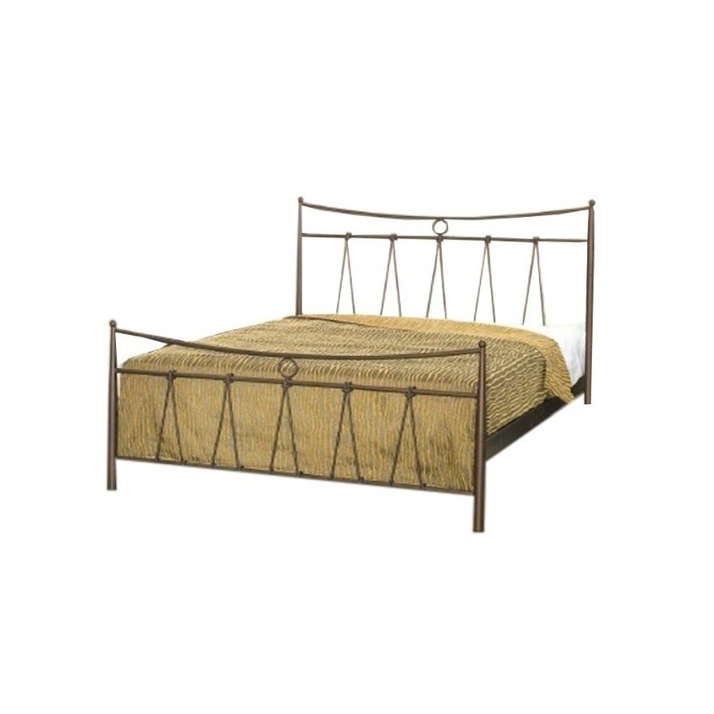Μεταλλικό κρεβάτι γκρί - epiplo-stroma.gr
